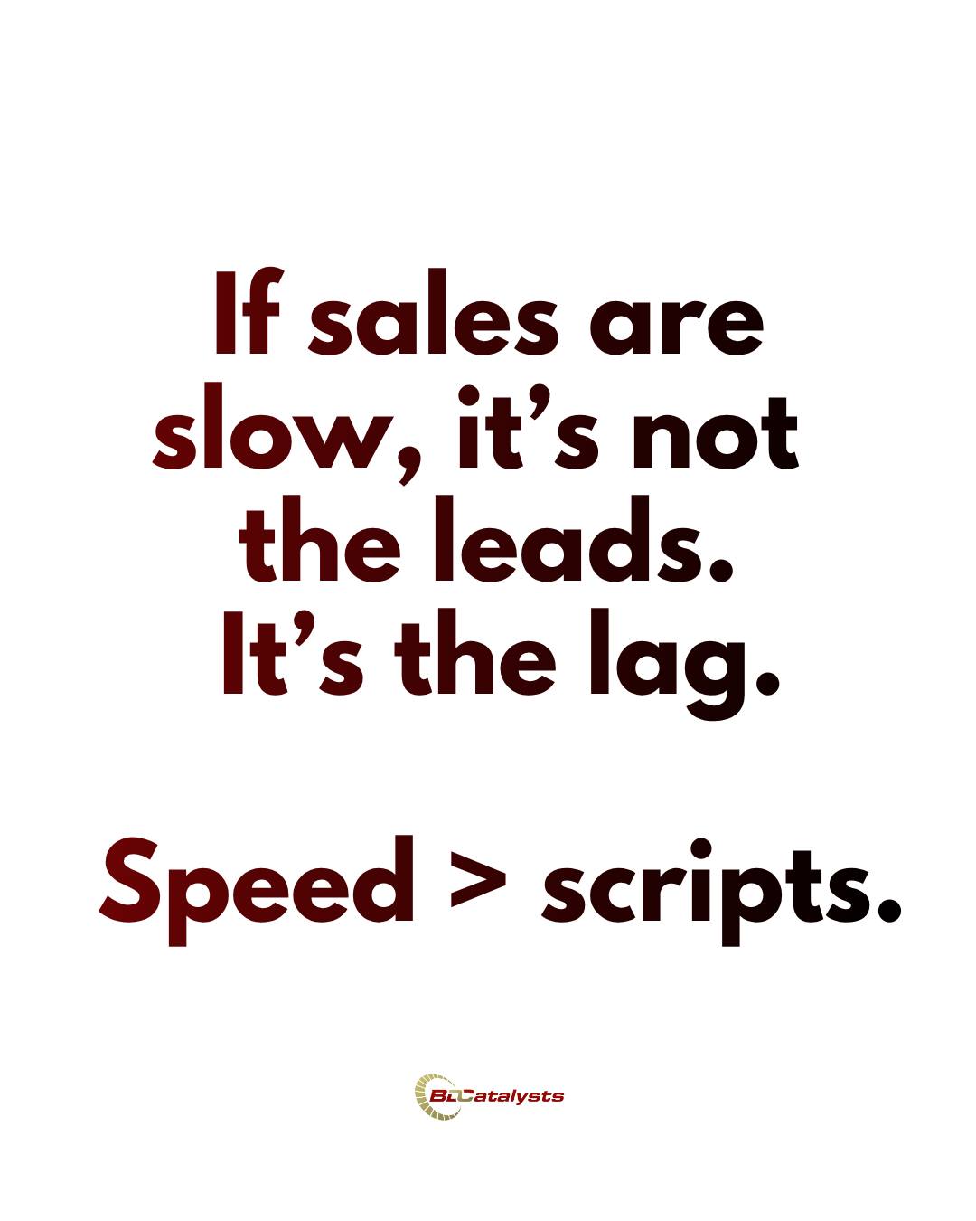 Slow sales?
It’s not the script. It’s not the store.
It’s the speed.
Deals die in delay.
DM “FAST” and let’s fix your follow-up.