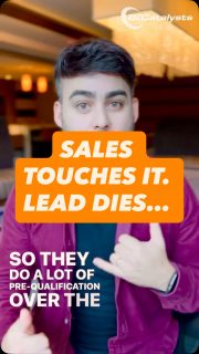 Wrong person. First contact. That’s why we exist.