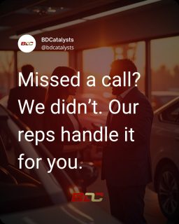 Missed not calls? Not our thing!
Let us handle this for you!