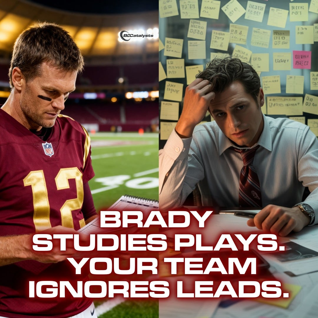That’s the difference between winning seasons and losing months.

Champions don’t wait for opportunities —
they prepare, they study, they follow through.

If you want championship-level results, you need championship-level habits:
📈 Show up like Brady.
📞 Follow up like Brady.
🏆 Close like Brady.

Because in car sales, the best closer isn’t the loudest…
it’s the one who never drops the ball.