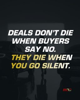 Silence kills more deals than objections ever will.
Most buyers don’t walk away because they lost interest—
they walk away because no one followed up when it mattered.

Fix the silence and you fix your sales.
Every single time.