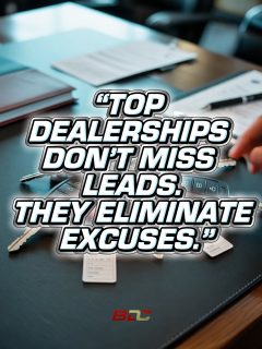 Top dealerships don’t work harder.
They remove friction.

Missed calls. Delayed follow-ups. “I’ll get to it later.”

That’s not market conditions.
That’s leakage.

The dealers winning right now aren’t chasing more leads.
They’re eliminating excuses.